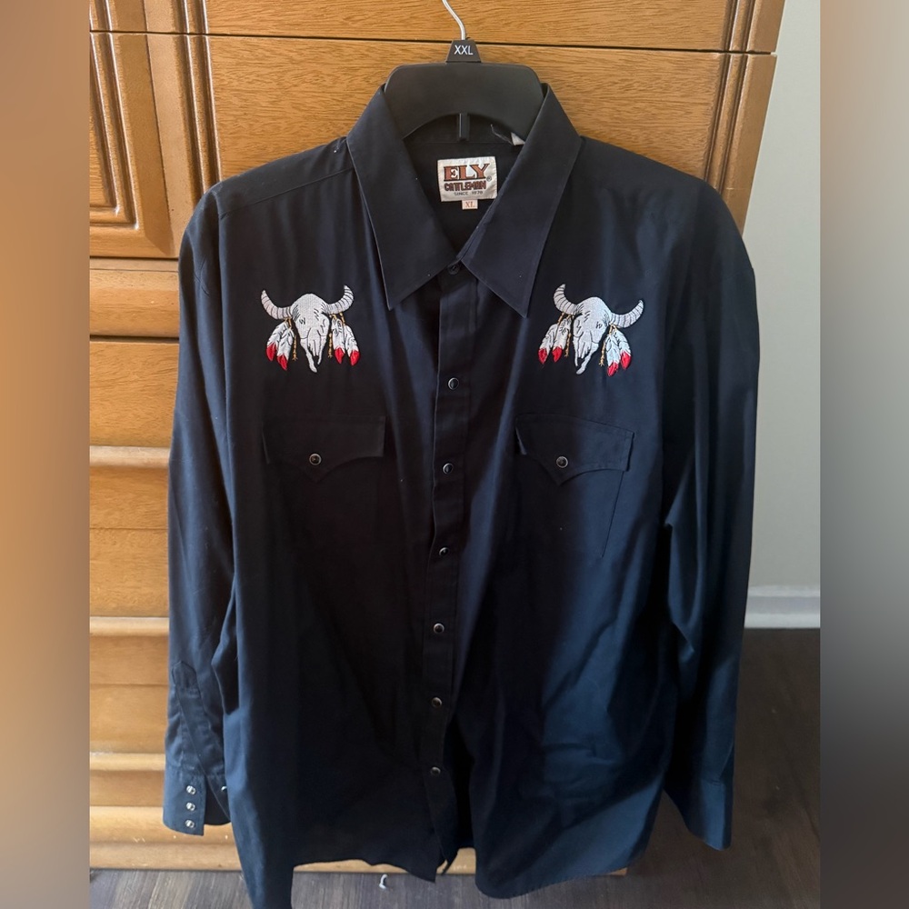Vintage Ely Cattleman Pearl Snap